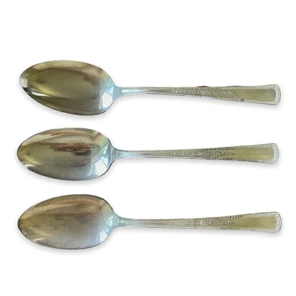 Vintage 1927 R C Co Orleans Set of 3 Dinner Spoons
